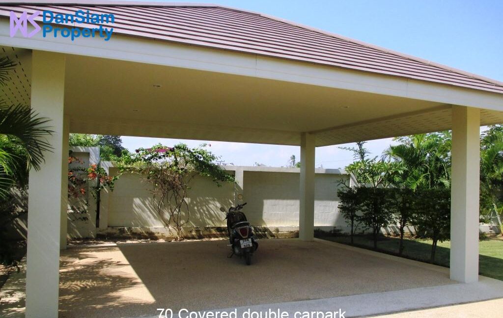 70 Covered double carpark