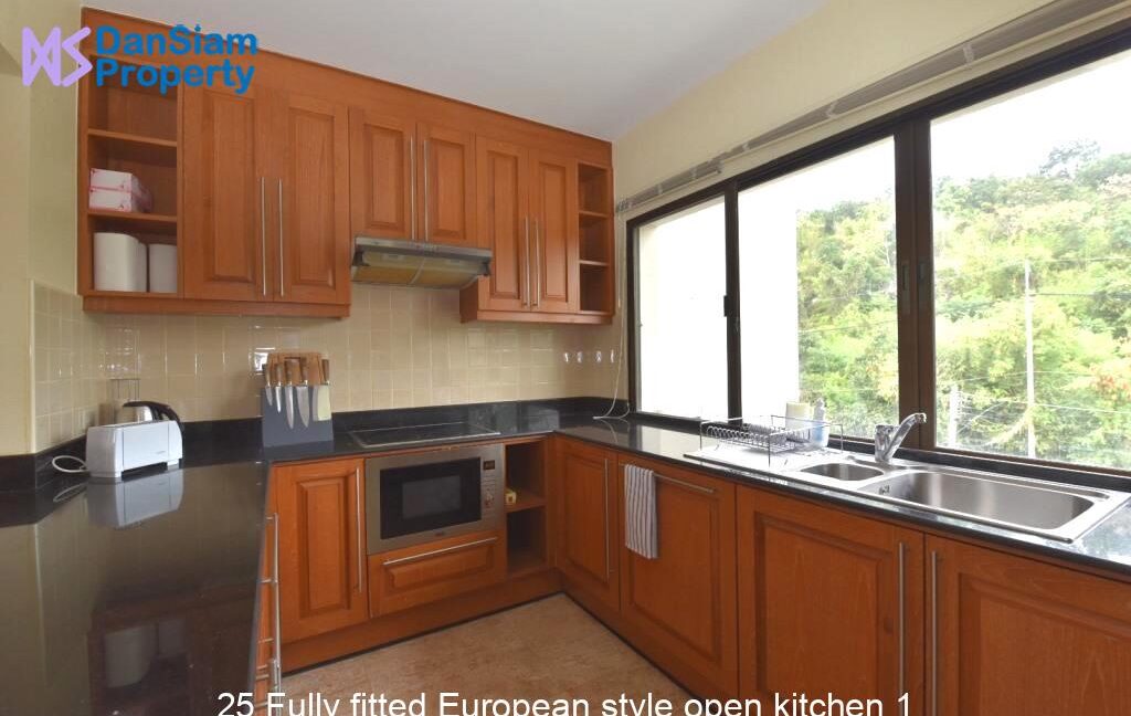 25 Fully fitted European style open kitchen 1