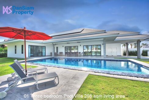 01 Three bedroom Pool Villa 298 sqm living area