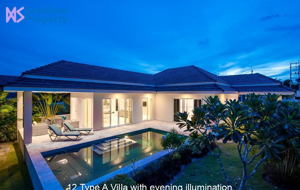 12 Type A Villa with evening illumination