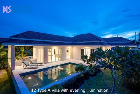 12 Type A Villa with evening illumination