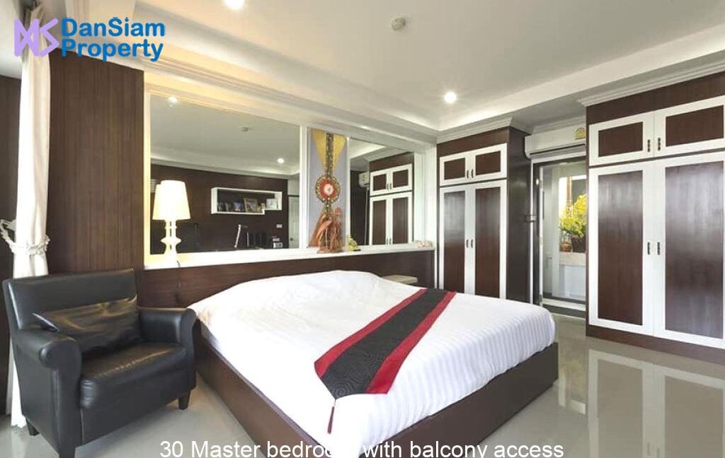 30 Master bedroom with balcony access