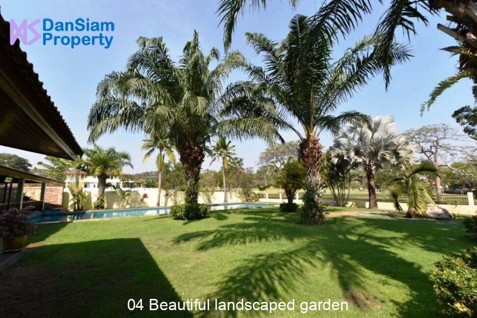 04 Beautiful landscaped garden