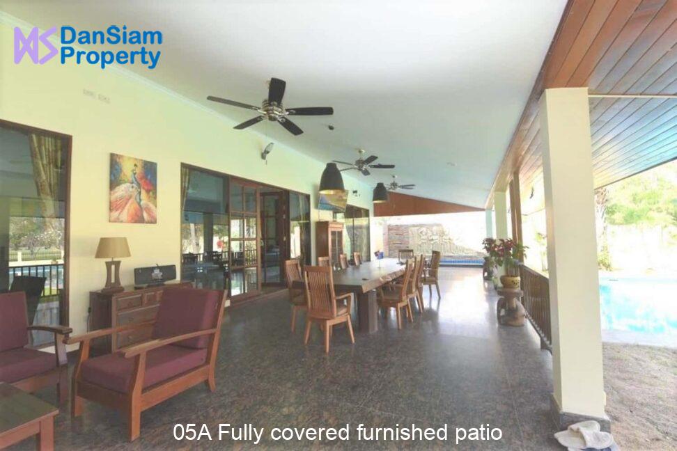 05A Fully covered furnished patio