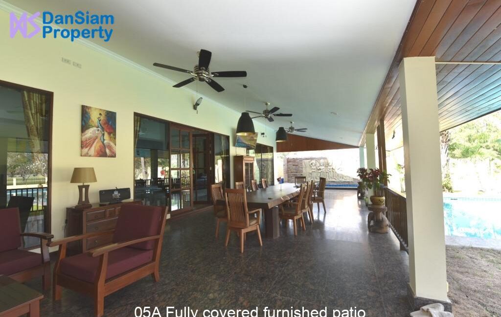 05A Fully covered furnished patio