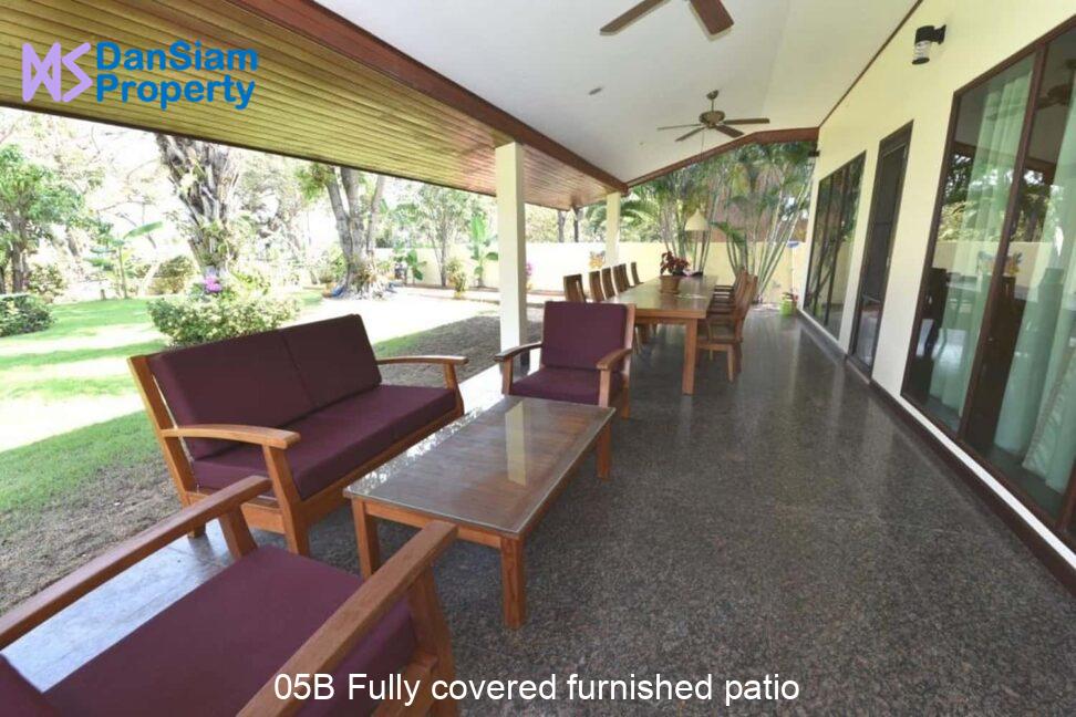 05B Fully covered furnished patio