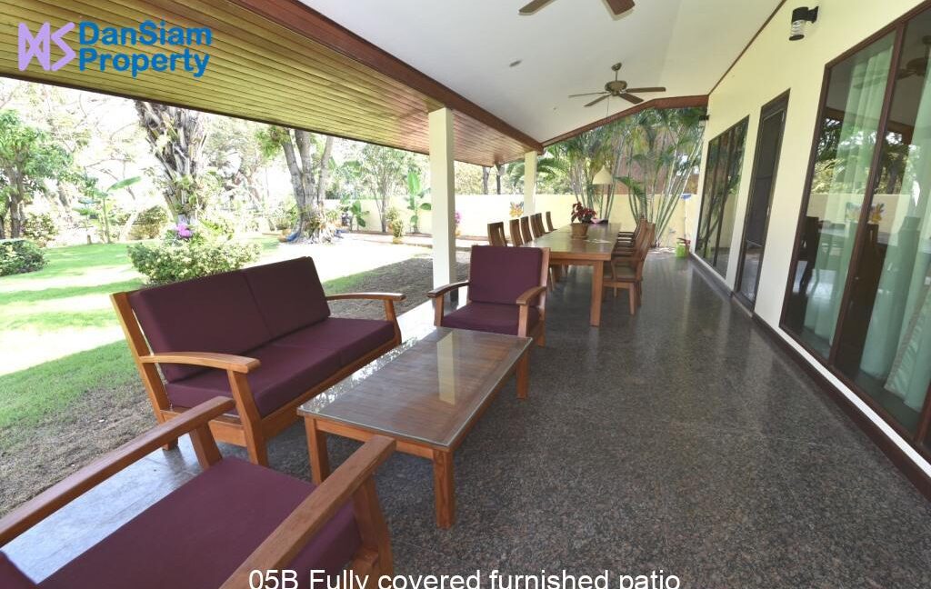 05B Fully covered furnished patio