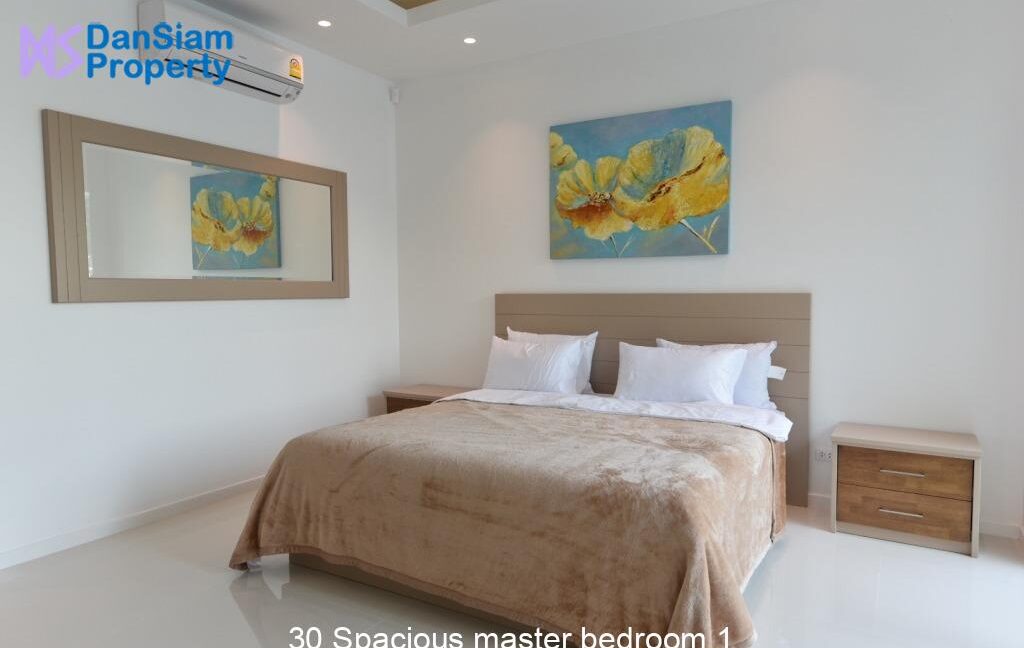 30 Spacious master bedroom 1