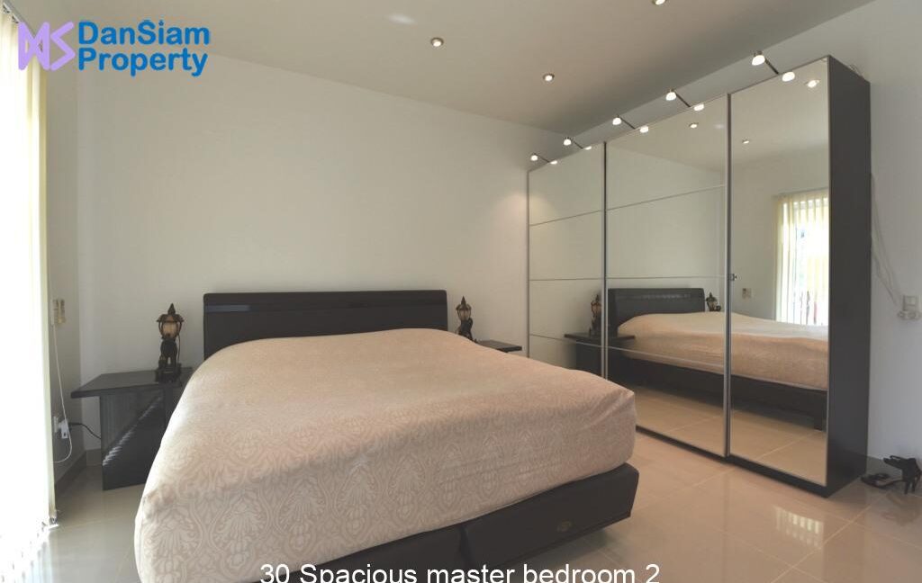 30 Spacious master bedroom 2