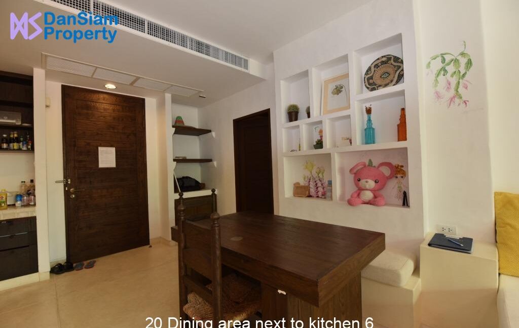20 Dining area next to kitchen 6