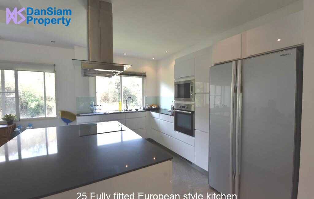 25 Fully fitted European style kitchen
