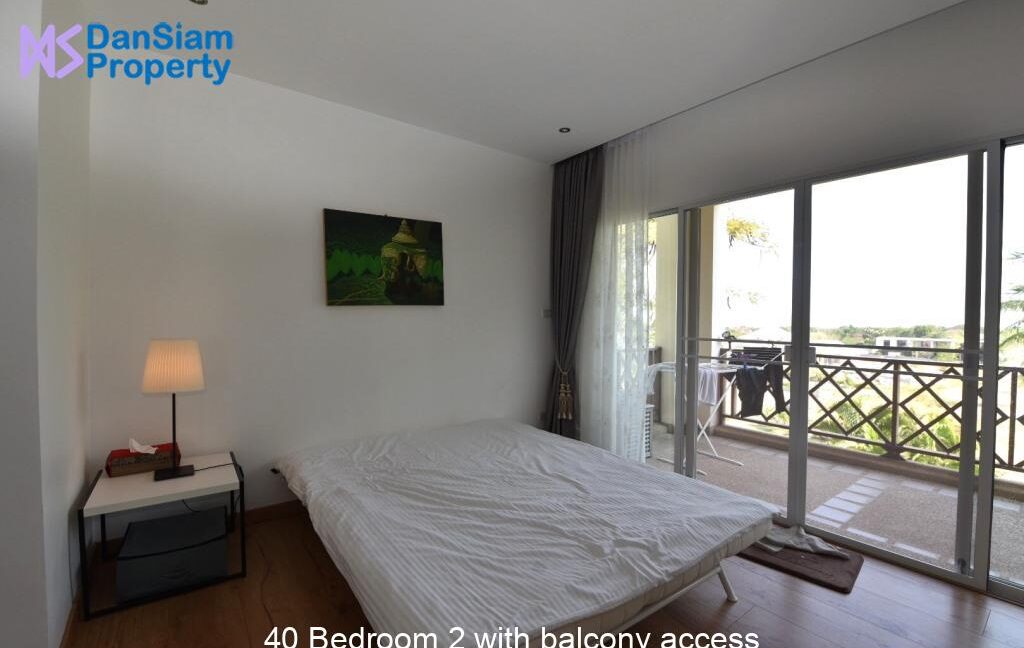 40 Bedroom 2 with balcony access