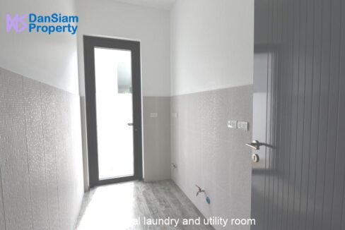 60 Internal laundry and utility room