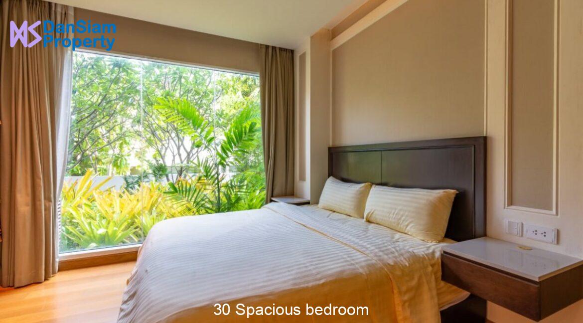 30 Spacious bedroom