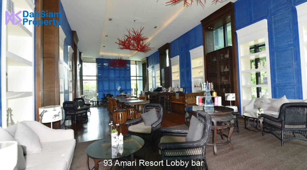93 Amari Resort Lobby bar