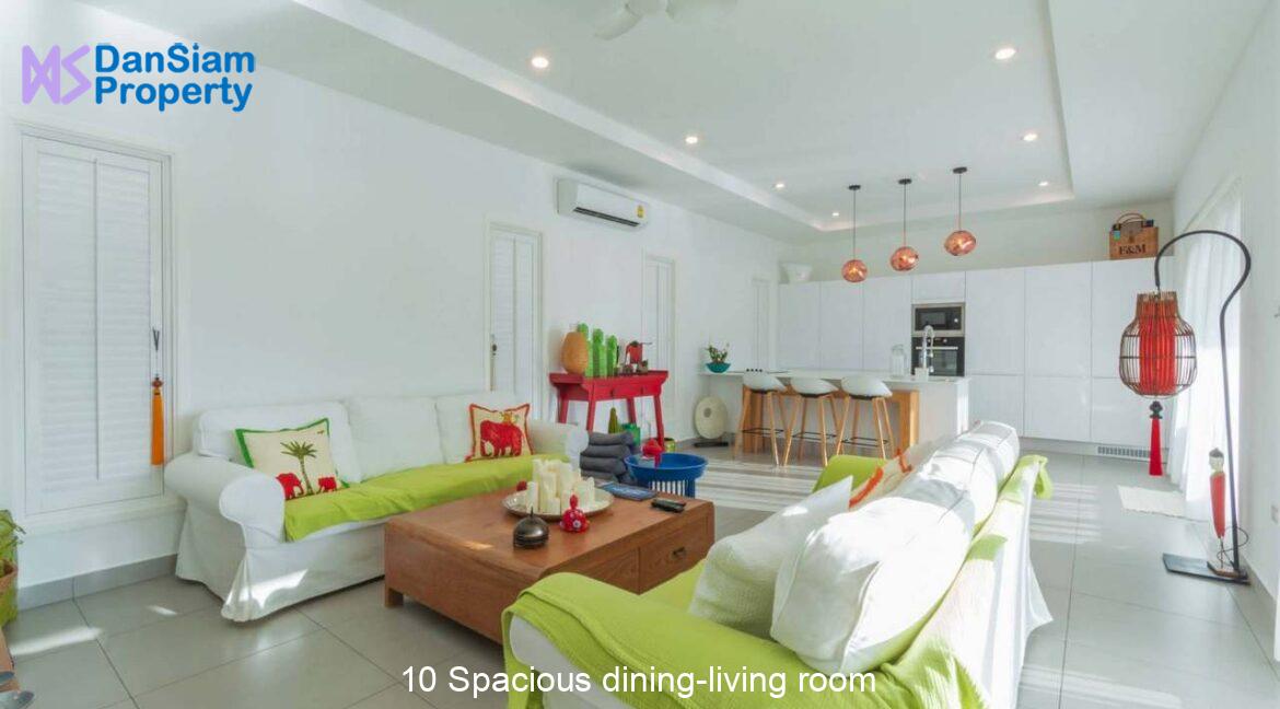 10 Spacious dining-living room