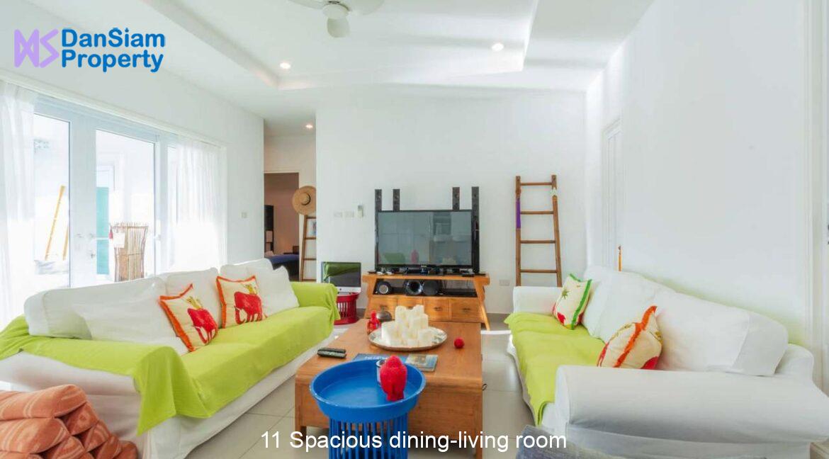 11 Spacious dining-living room