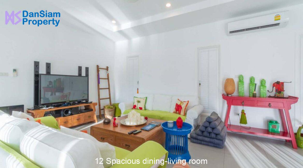 12 Spacious dining-living room