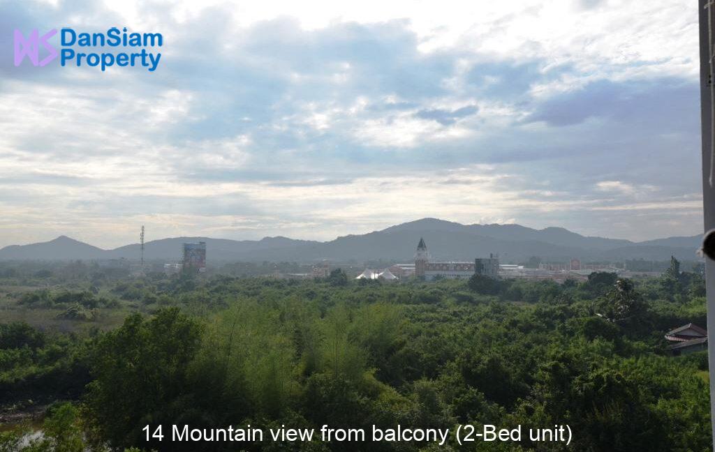 14 Mountain view from balcony (2-Bed unit)