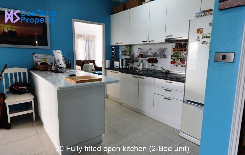20 Fully fitted open kitchen (2-Bed unit)
