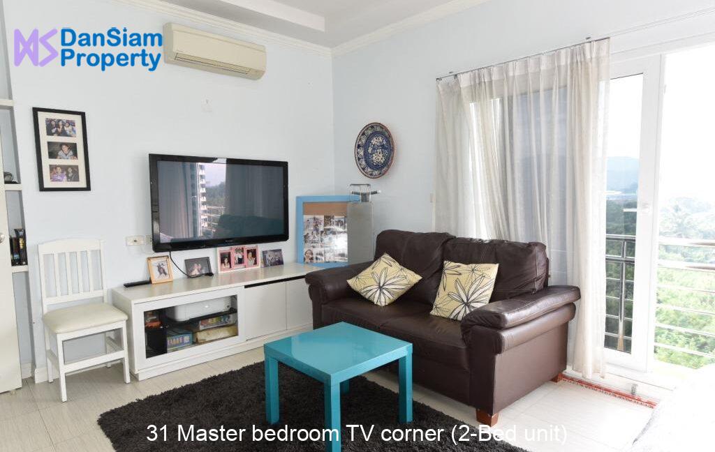 31 Master bedroom TV corner (2-Bed unit)