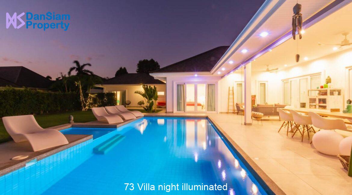 73 Villa night illuminated