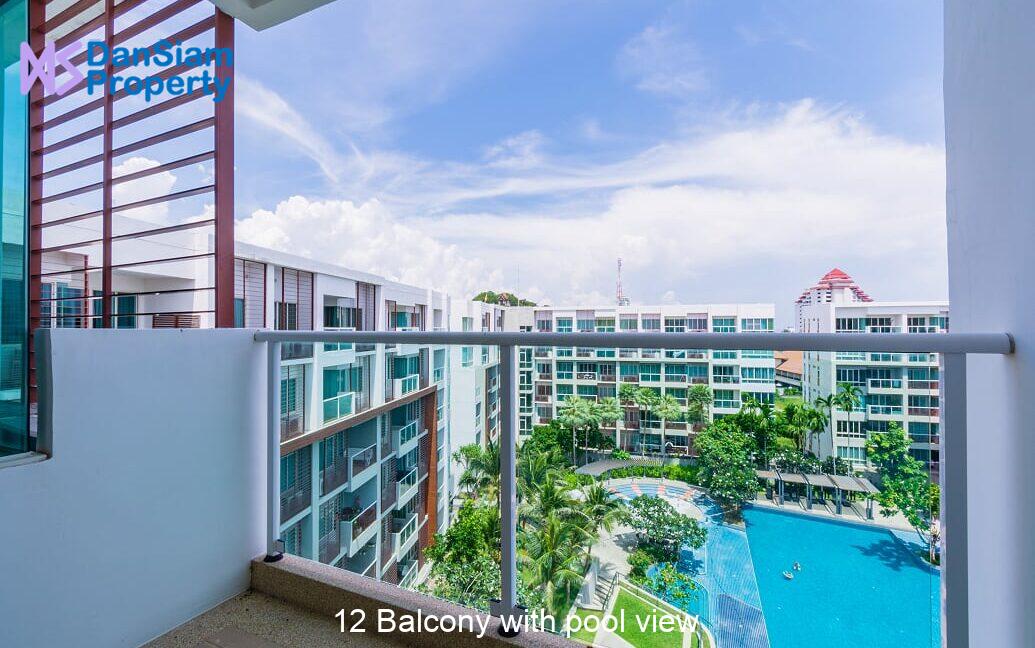 12 Balcony with pool view