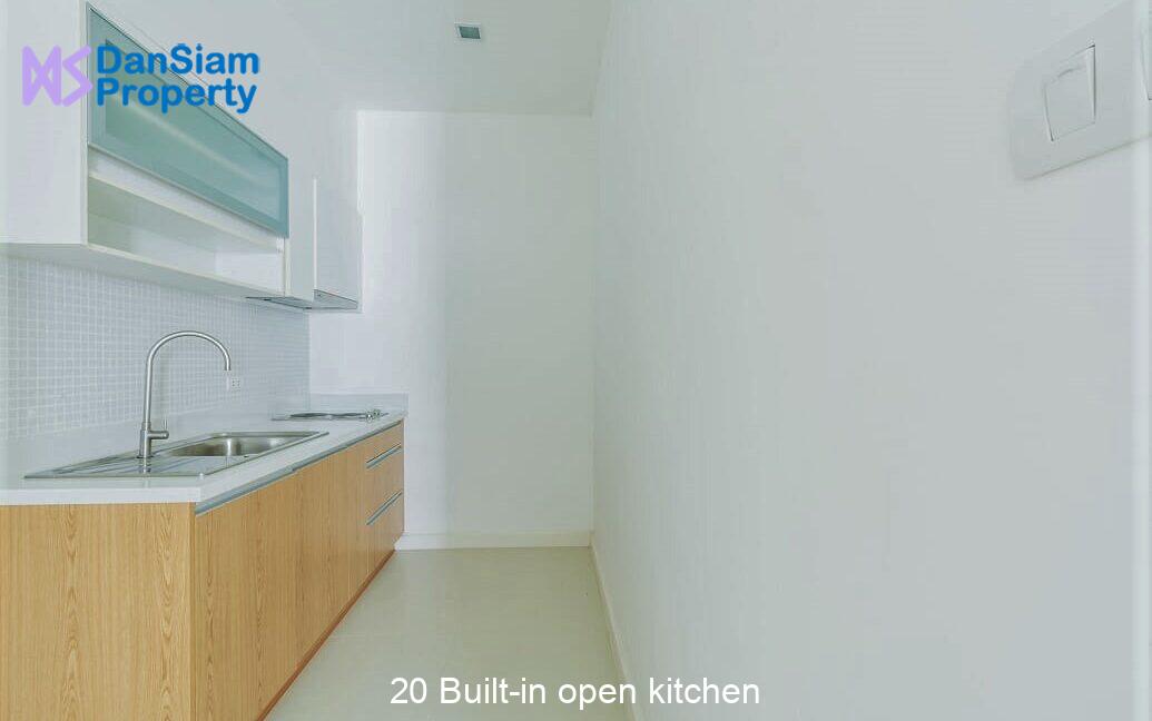 20 Built-in open kitchen