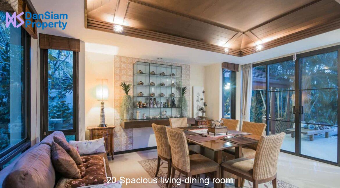 20 Spacious living-dining room