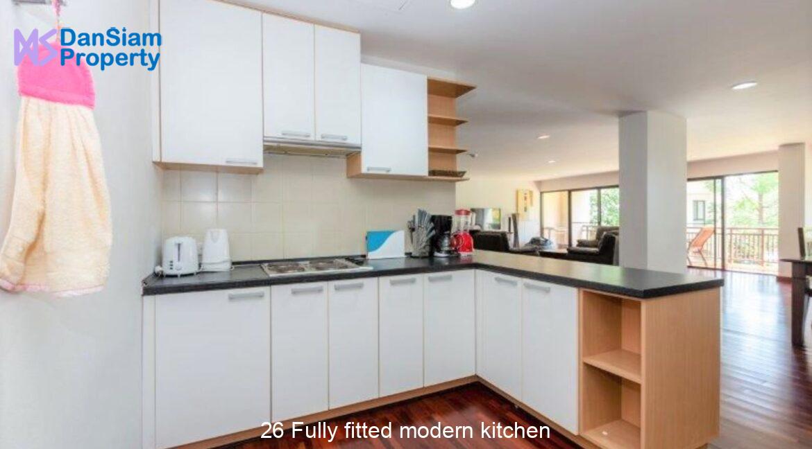 26 Fully fitted modern kitchen