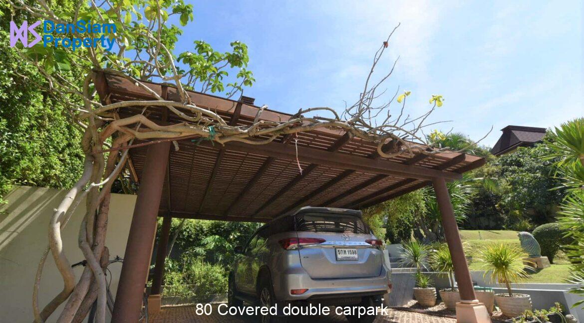 80 Covered double carpark