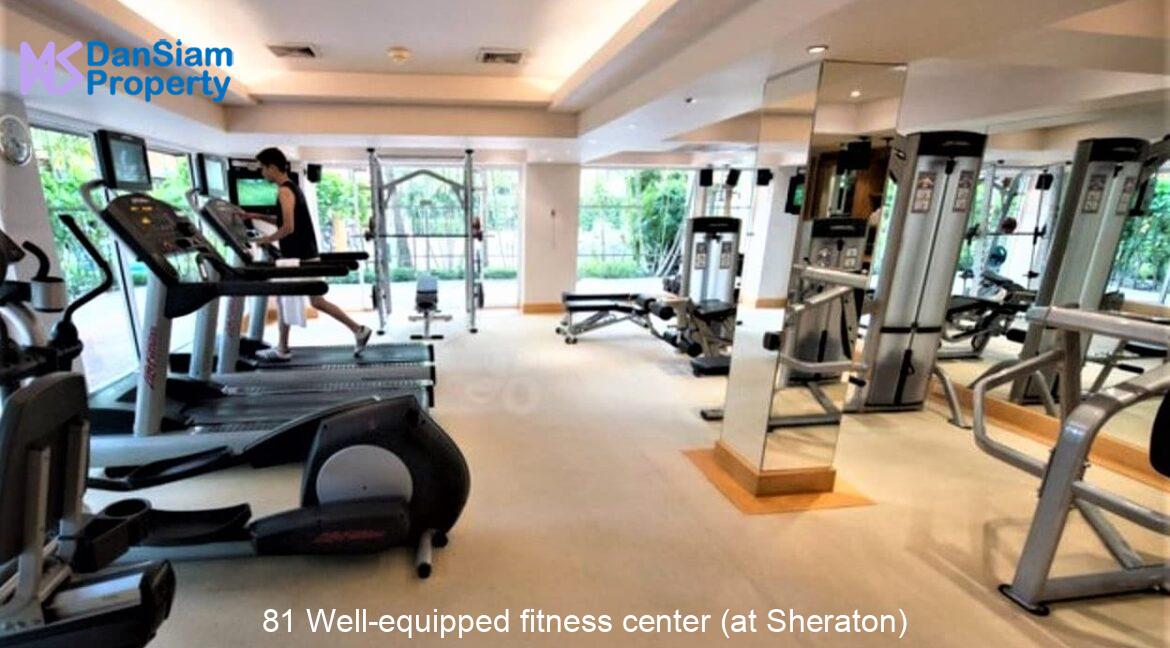 81 Well-equipped fitness center (at Sheraton)