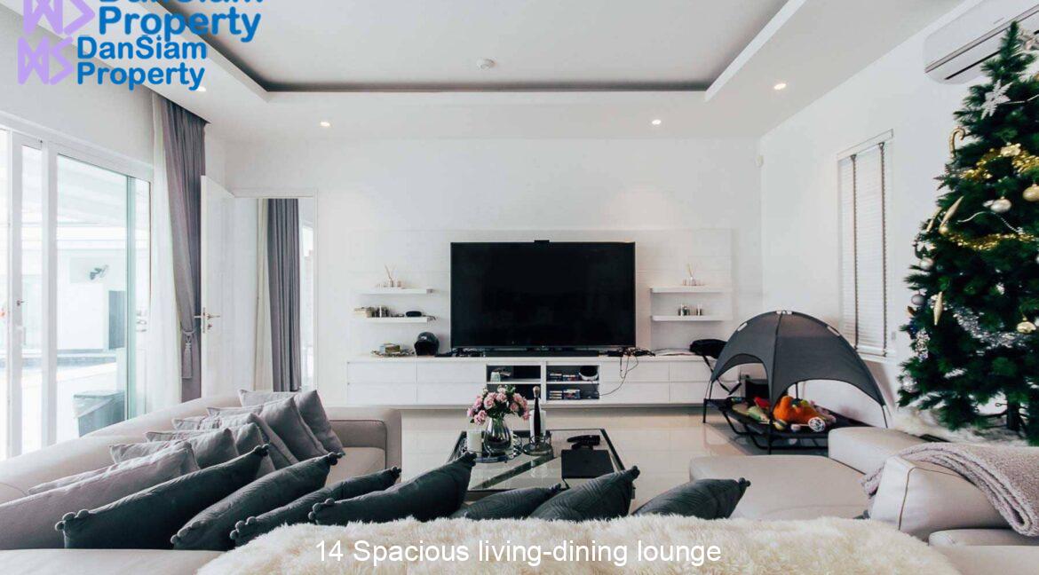 14 Spacious living-dining lounge
