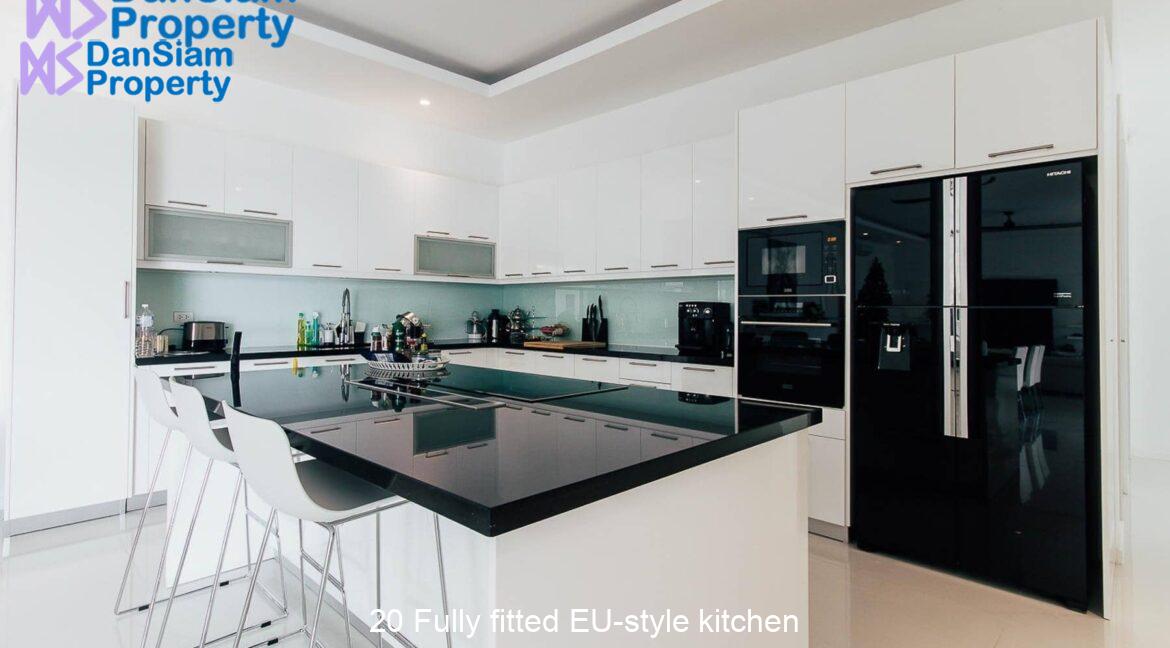 20 Fully fitted EU-style kitchen