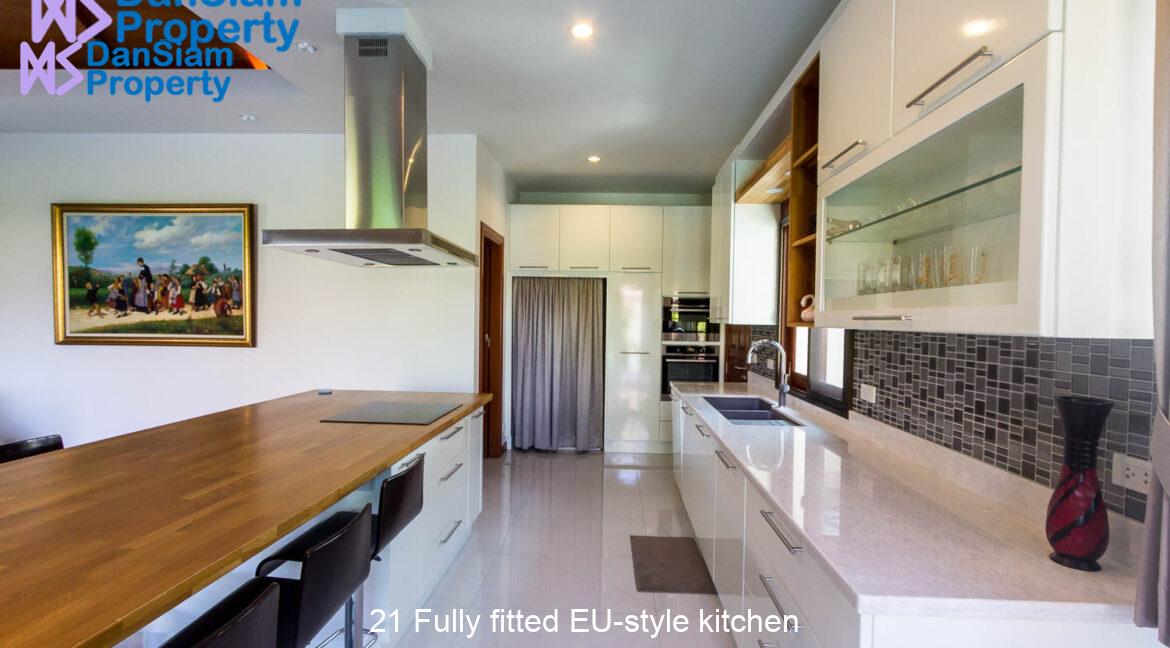 21 Fully fitted EU-style kitchen