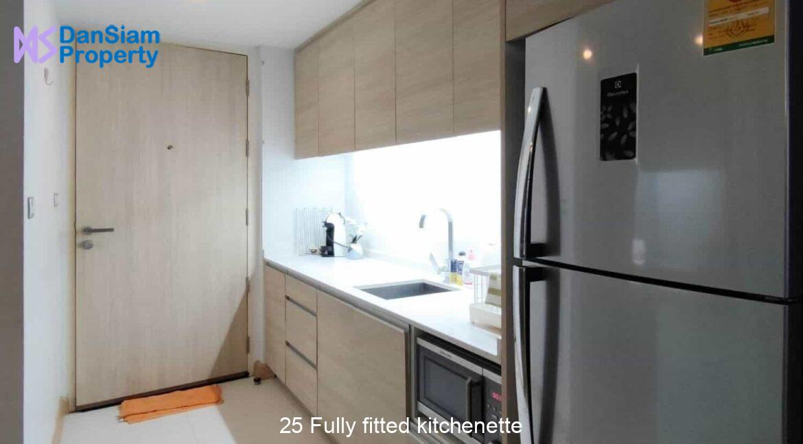 25 Fully fitted kitchenette