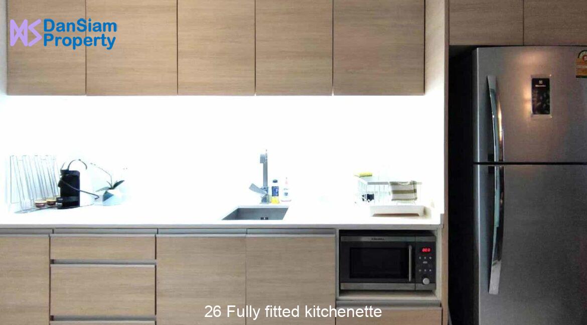 26 Fully fitted kitchenette