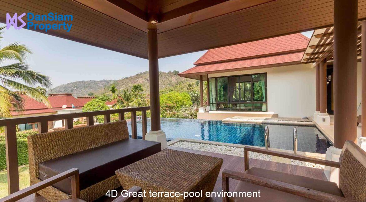 4D Great terrace-pool environment