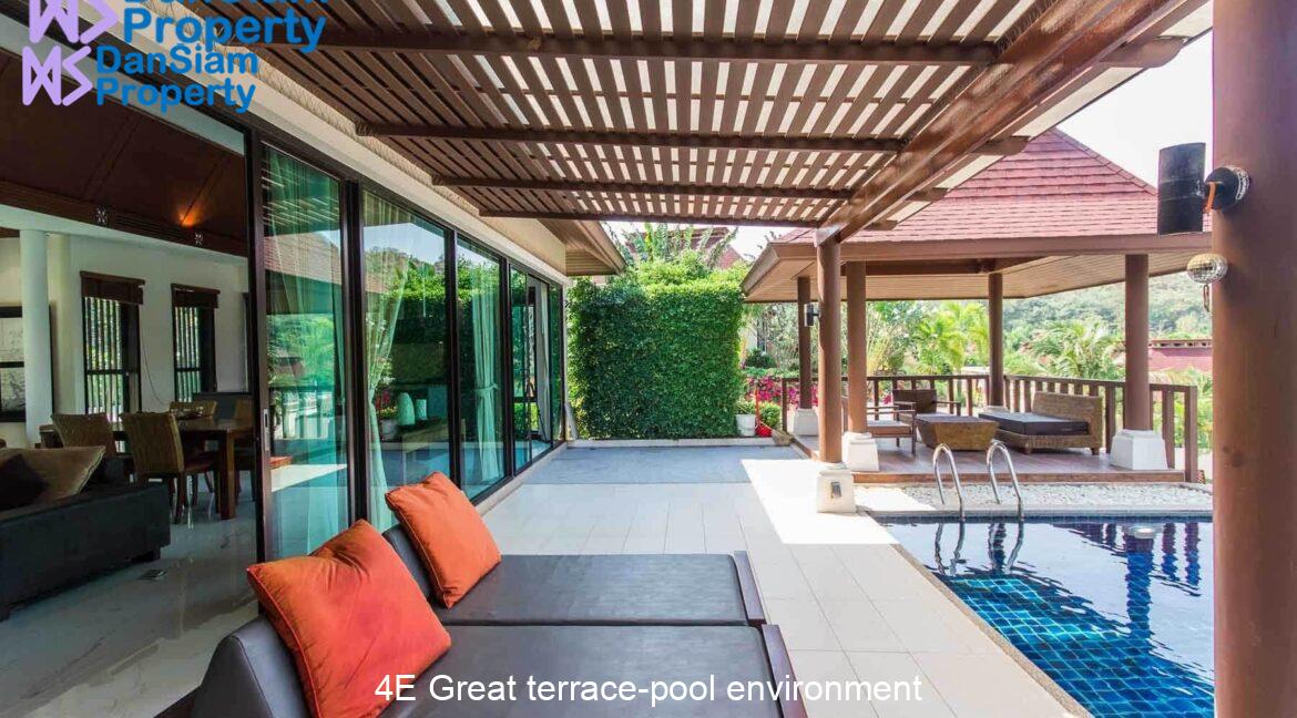 4E Great terrace-pool environment