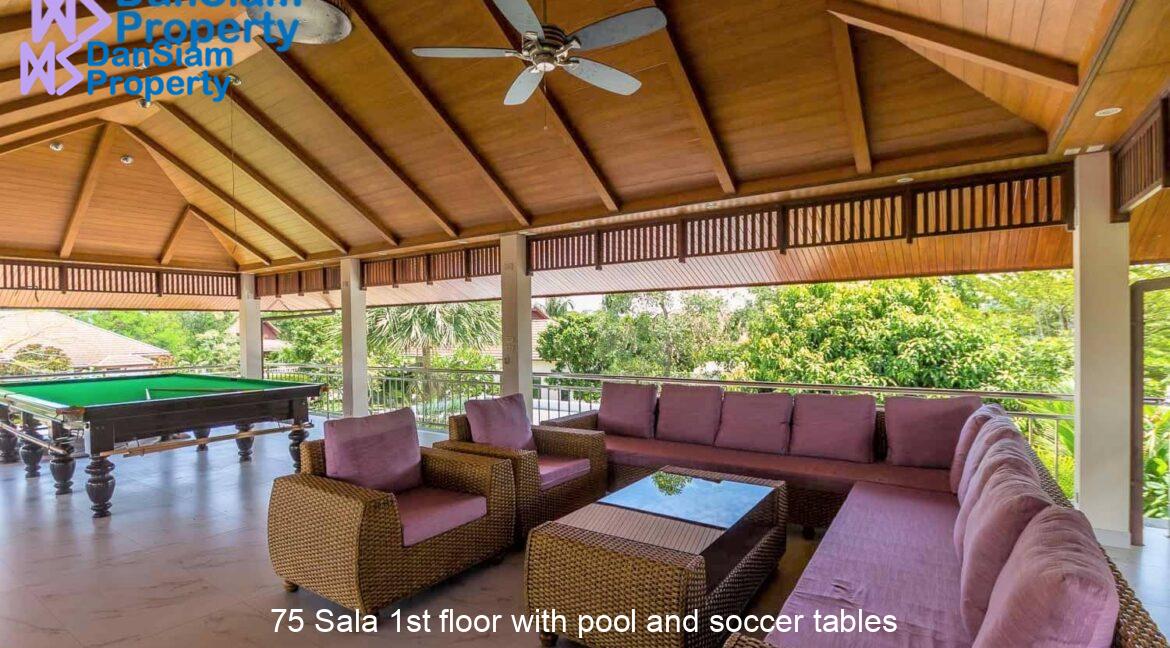 75 Sala 1st floor with pool and soccer tables
