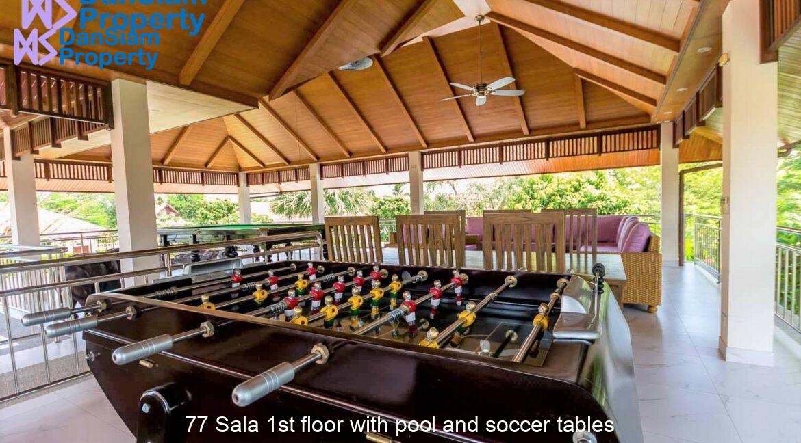 77 Sala 1st floor with pool and soccer tables