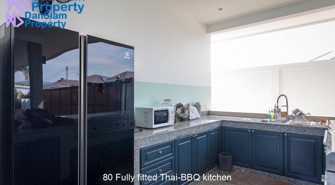 80 Fully fitted Thai-BBQ kitchen