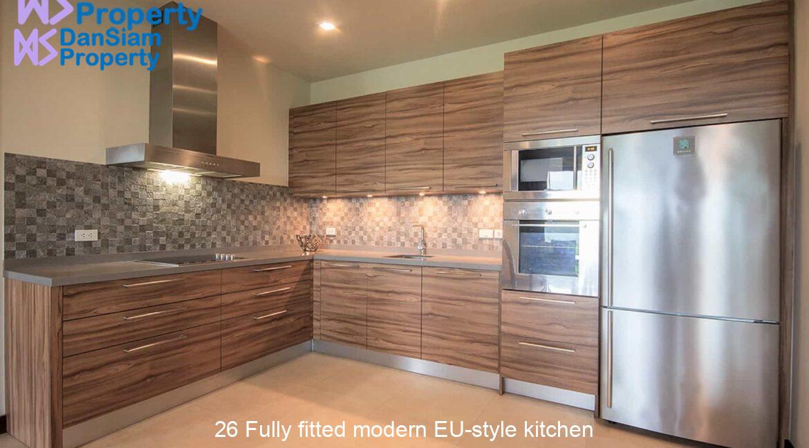 26 Fully fitted modern EU-style kitchen