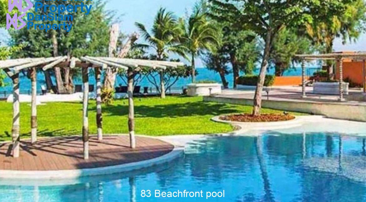 83 Beachfront pool