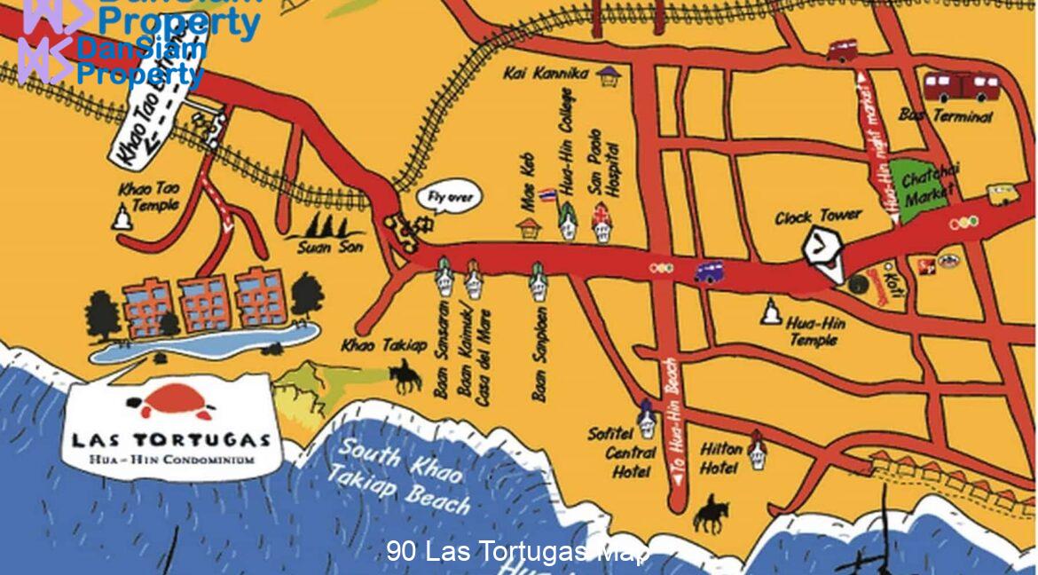 90 Las Tortugas Map