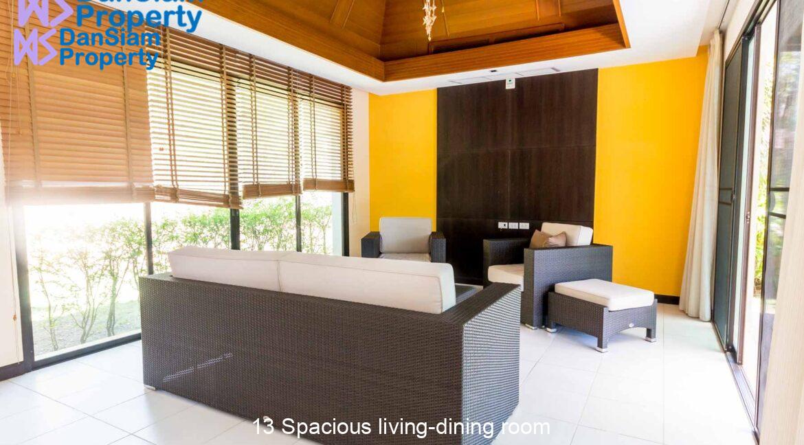 13 Spacious living-dining room