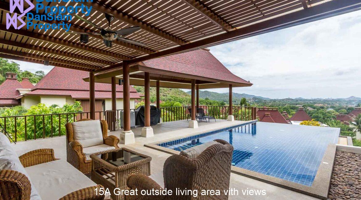 15A Great outside living area vith views