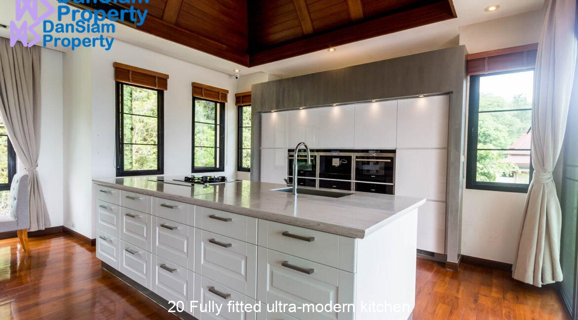 20 Fully fitted ultra-modern kitchen