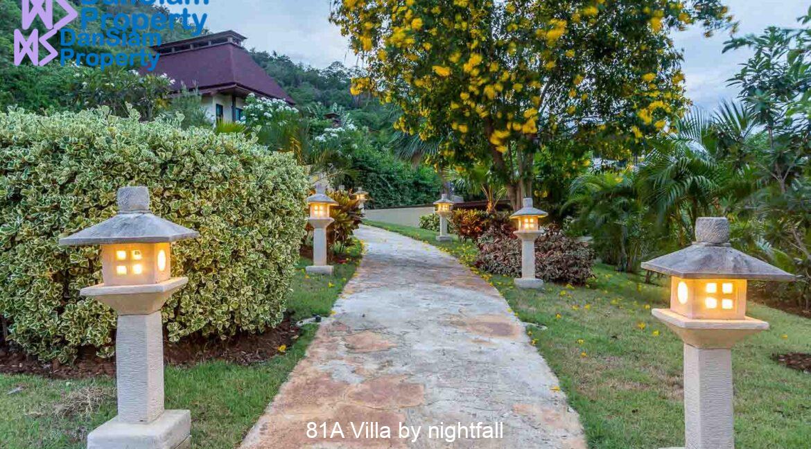 81A Villa by nightfall