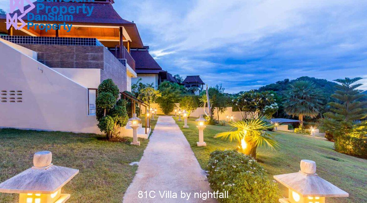 81C Villa by nightfall
